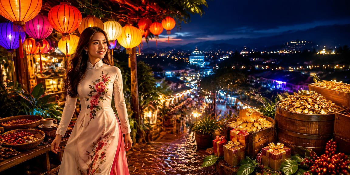 Không gian cà phê tại Đà Lạt gợi cảnh đăng ký tài khoản trên điện thoại